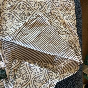 Lauren Ralph Lauren Cream and Brown Duvet Cover